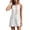 White, variant on Atogsazn Womens Summer Button Mini Dress Casual Sleeveless Contrast Trim Loose Dresses A-Line Sundress White XL Fashion