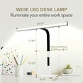 thumbnail image 2 of STERREN Eye-Care Reading Desk lamp, 750LM Bright Table Light Lamp for Home Office, Architect Desk Lamps with Base, Modern Small Computer Light, Head Lamp for Monitor Workbench Study Gaming, 2 of 9