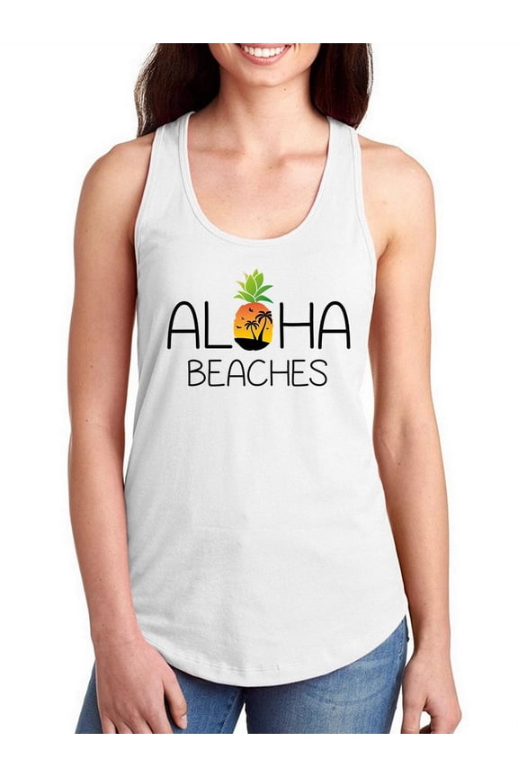Aloha Beaches Women Racerback Tank, Female XX-Large