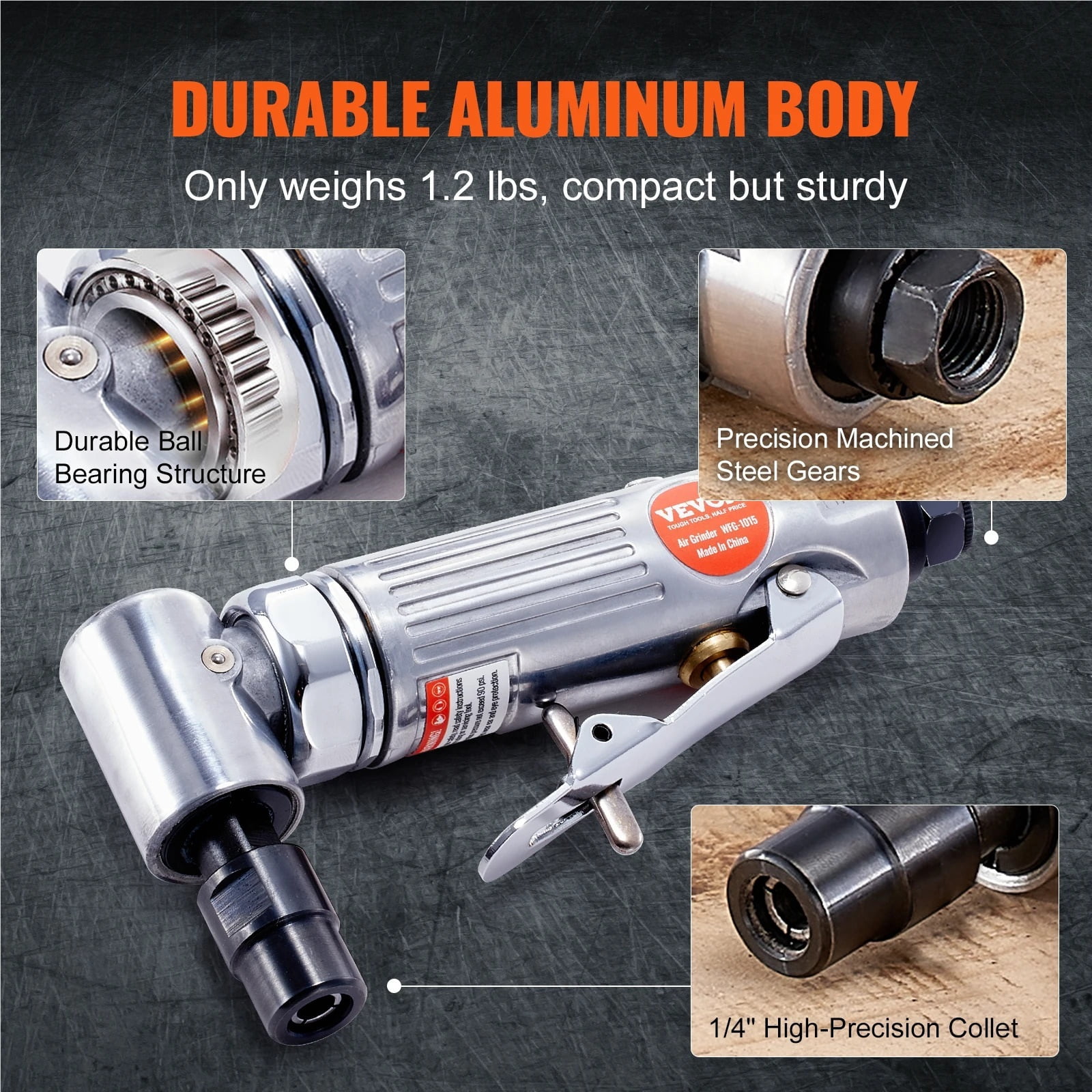 Air Die Grinder Mini Right Angle Die Grinder  for Grinding Polishing Deburring Rust Removal - Multi-Purpose Tool