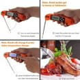 thumbnail image 6 of Dr.Meter Food Thermometer Digital Cooking Meat Thermometers, Instant Read Pocket Thermometer Kitchen, Superfast and Safe for Grill Cooking Candy ,BBQ, Oil, Milk, 6 of 6