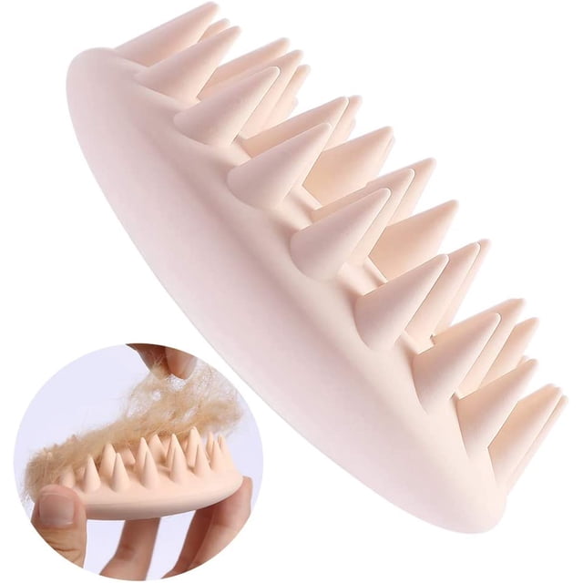 Peine de masaje de silicona supersuave para mascotas, peine para el pelo, adecuado para gatos y perros, pelo corto y mediano.