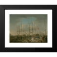 thumbnail image 2 of William Anderson 14x12 Black Modern Framed Museum Art Print Titled - Hussars Embarking at Deptford, 2 of 5