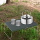 thumbnail image 1 of Mesa de camping plegable de 12,60 pulgadas, multiusos, compacta, pequeña, para playa, con tablero de aluminio para cocinar, balcón, jardín, senderismo Verde, 1 of 8