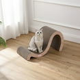 thumbnail image 7 of THE LICKER STORE Kona 27" Modern Cardboard Double-Sided Wave Cat Scratcher with Catnip, Oak Wood, CSR1013C, 7 of 7