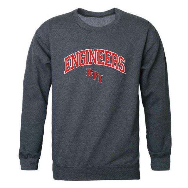 W Republic 541-367-HCH-03 Rensselaer Polytechnic Institute Chandail en Molleton Ras du Cou pour Hommes Campus Charbon Chiné - Large