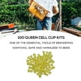 thumbnail image 3 of 100Pcs Queen Bee Rearing Cup Beekeeping Cultivation Cup Education King Cell Cup Vivid Beekeeping Bee Cell Table Strip American Style Color Plastic Mug Queen Bee Box, 3 of 8