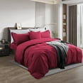 thumbnail image 5 of RUIKASI Red Duvet Cover Twin Size - Soft Twin Duvet Cover Set, 2 Pieces Microfiber Duvet Covers, 1 Duvet Cover 68x90 Inches with Zipper Closure and 1 Pillow Sham, 5 of 6