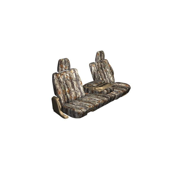F481 2011-2017 Ford F250-F550 Super Crew Rear 60/40 Split Bench Seat with Integrated Armrest in Camo Endura