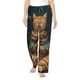 thumbnail image 1 of Fotbe Surreal Meditating Cat Pantalones de Pijama para Mujer, Pantalones de Dormir, Pantalones Pj con Cordón y Bolsillos-Small, 1 of 6