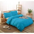 thumbnail image 3 of 800 Thread Count 100% Egyptian Cotton 3 Piece Duvet Set with Zipper Closure & Corner 3 Pc Duvet Set Solid Pattern, 3 of 4