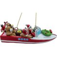thumbnail image 5 of Speed Boat Santa and Reindeer Lake Party Boat Christmas Ornament, 5 of 7