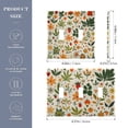 thumbnail image 2 of Yayeee Toggle Light Switch Wall Plate 2-Gang 4.56"x4.48" Decorative Outlet Cover, Leaves Pattern, 2 of 7