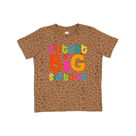 

Inktastic Cutest Big Sis to Be Gift Toddler Toddler Girl T-Shirt