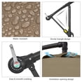 thumbnail image 3 of Sonerlic 10ft Outdoor Patio Hanging Offset Umbrella with Steel Frame for Yard,Poolside and Deck,Taupe, 3 of 7