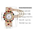 thumbnail image 3 of Fmkaul Women's Watch Hand Decorative Charm Gold Crystal Bracelet Ornaments Souvenir Ideal Gifts Rhinestone Bracelet Watches, 3 of 4
