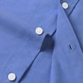 thumbnail image 5 of Jorlat Men's Short Sleeve Shirt Oxford Regular Fit Button Down Collar Shirts with Pocket, 5 of 7