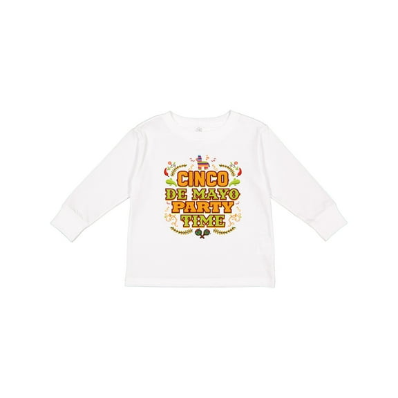 Inktastic Cinco de Mayo Party Boys or Girls Long Sleeve Toddler T-Shirt