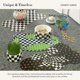 thumbnail image 2 of 2025 Pup Placemat For Dogs And Cats, Black And White Courtly Check Pet Food Mat, Machine Washable, Stylish Design, 2 of 5