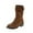 Brown, variant on Fesfesfes Fuzzy Boots for Women Winter Warm Boots Low-Heel Ankle Boots Casual Outdoor Non-Slip Boots Snow Boots US:4.5(35)