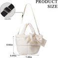 thumbnail image 4 of LinYooLi Puffer Tote Bag, Small Puffy Bags for Women Lightweight Down-Filled Crossbody Quilted Tote Bag Shoulder Handbags Purse, 4 of 6