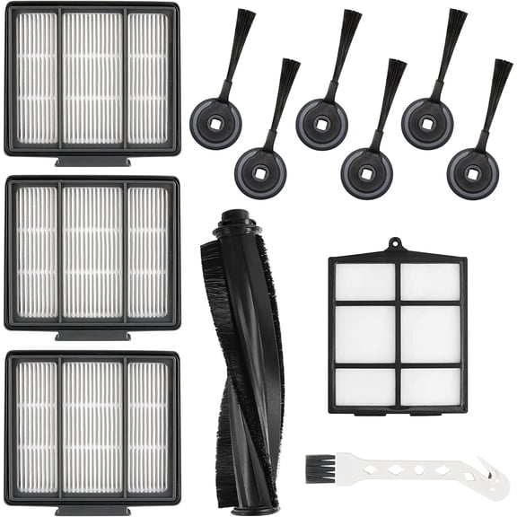 Replacement Parts for Shark ION Robot AV751 AV752 AV753 RV700_N RV720_N RV850 RV851WV Vacuum Cleaner Accessories by WTYYC - 6 Side Brushes,3 Hepa Filter,1Main Brush,1 Filter Guard,1 Cleaning Brush
