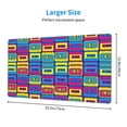 thumbnail image 2 of Rateoe Cassette Tapes Print Mouse Pad - Extended Large Gaming Mousepad,Non-Slip Stitched Edge,16x29.5 Inch, 2 of 8