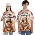 thumbnail image 4 of Happy Thanksgiving Collie Welcome Thankful Fall Autumn Pumpkin All Over Print 3D Baseball Shirt Collie Dog Lover Gifts Idea Softball Sport - 02021, 4 of 6