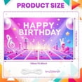 thumbnail image 2 of Disco Theme Banner Glittery Design Birthday Party Display Pink Purple Color Star Pattern Celebration Backdrop for Birthday Celebration Disco Party Photo Shoot, 2 of 9
