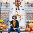thumbnail image 5 of Coronas de decoración de Halloween, adorno colgante de puerta delantera de hombre calabaza y búho, adornos de corona artificiales para fiestas de Halloween en interiores y exteriores. Zhivalor ZYY-1233, 5 of 5