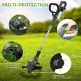 thumbnail image 6 of Firstness String Trimmer Cordless, 20V Electric Weed Wacker with 2 Batteries & Charger, Powerful 8500 RPM, Grass Trimmer & Edger for Lawn Care, Yard, Garden, 3-in-1 Cutting Head, Lightweight 4.85lbs, 6 of 13