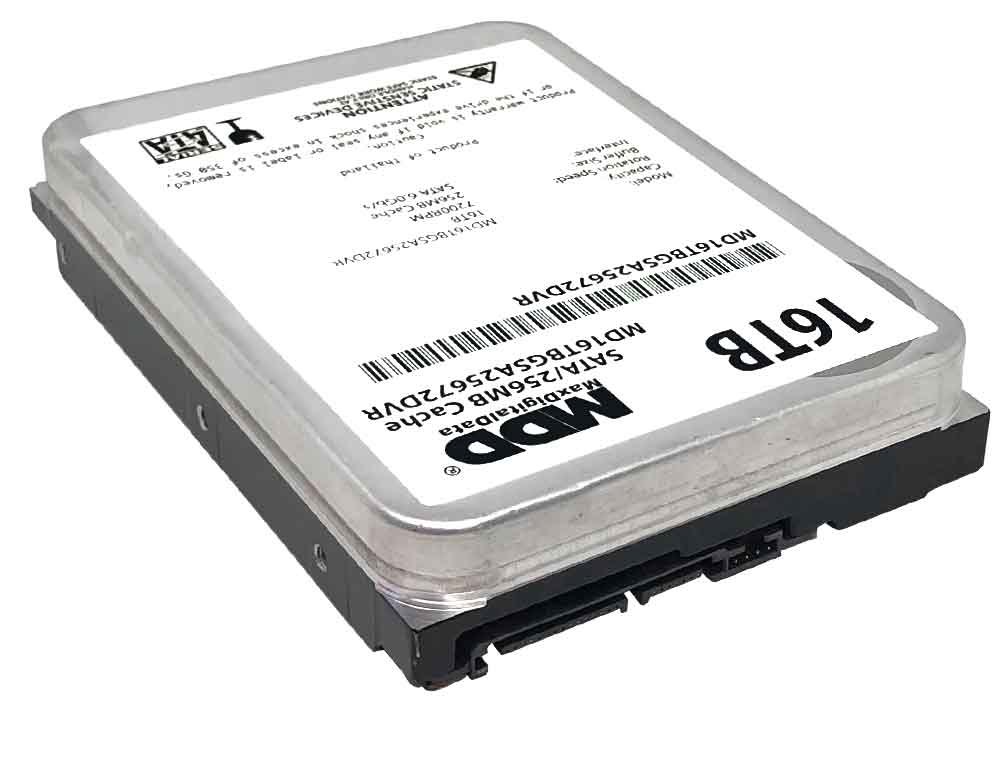 MaxDigitalData 16TB 7200 RPM 256MB Cache SATA 6.0Gb/s 3.5" Internal Hard Drive for Surveillance (MD16TGSA25672DVR) - 3 Years Warranty