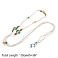 thumbnail image 3 of Unique Bargains Hand-woven Handmade Cord Belt 1 Pc Beige, Colorful, 3 of 6