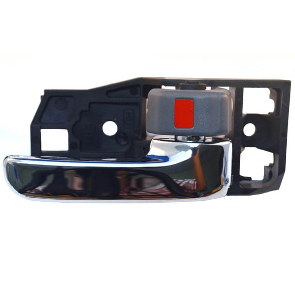 PT Auto Warehouse TO-2570MG-RH - Inner Interior Inside Door Handle, Gray Knob with Chrome Lever - Passenger Side Fits select: 2003-2009 LEXUS GX, 1998-2002 TOYOTA LAND CRUISER