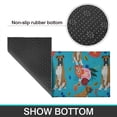 thumbnail image 6 of Dogs with Pioneer Flower Kitchen Rugs Sets Of 2,Anti Fatigue Kitchen Mat Rugs Non Slip Washable,Decorative Kitchen Floor Mats for Kitchen,Sink,Laundry,17"x30"+17"x47", 6 of 7