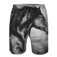 thumbnail image 4 of Kdxio Running Horse Pattern Mens Casual Shorts - Drawstring Summer Beach Sports Shorts for Men, 4 of 9