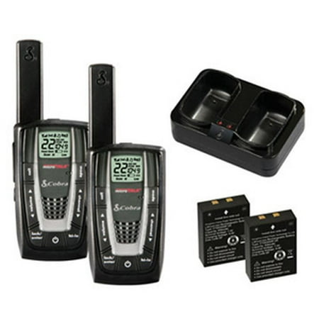 NEW! PAIR COBRA CXR725 27 Mile 22 Channel FRS/GMRS Walkie Talkie 2-Way Radios