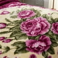 thumbnail image 3 of NC Thick Fleece Blanket King Size,10lbs 2 Ply Faux Mink Bed Blanket for Winter, Purple, 85"x93", 3 of 7
