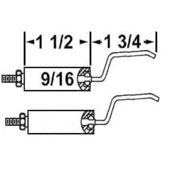 Crown 20874-02 Set Of Replacement Electrodes For Clean Burn HS Waste Oil Burners