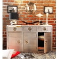 thumbnail image 1 of Nauticalmart Aviator Buffet 3 Portes Table d'Appoint Design en Métal, 1 of 7