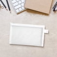 thumbnail image 2 of HBBKVI Nylon Mesh Pencil Case, Large Capacity Pencil Pouch for Office College Adults, Clear Stationery Bag with Zipper White, 2 of 8