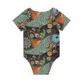 thumbnail image 5 of Balery Rich Fish Pattern Baby Climbing Clothes Infant Bodysuit Cute Infant Bodysuit Baby Romper-6 Months, 5 of 7