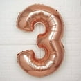 thumbnail image 4 of Efavormart 40" Metallic Blush/Rose Gold Mylar Foil Helium/Air Number Balloons - 3, 4 of 5