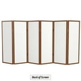 thumbnail image 7 of 4 ft. Tall Window Pane Shoji Screen - Walnut - 6 Panels, 7 of 7