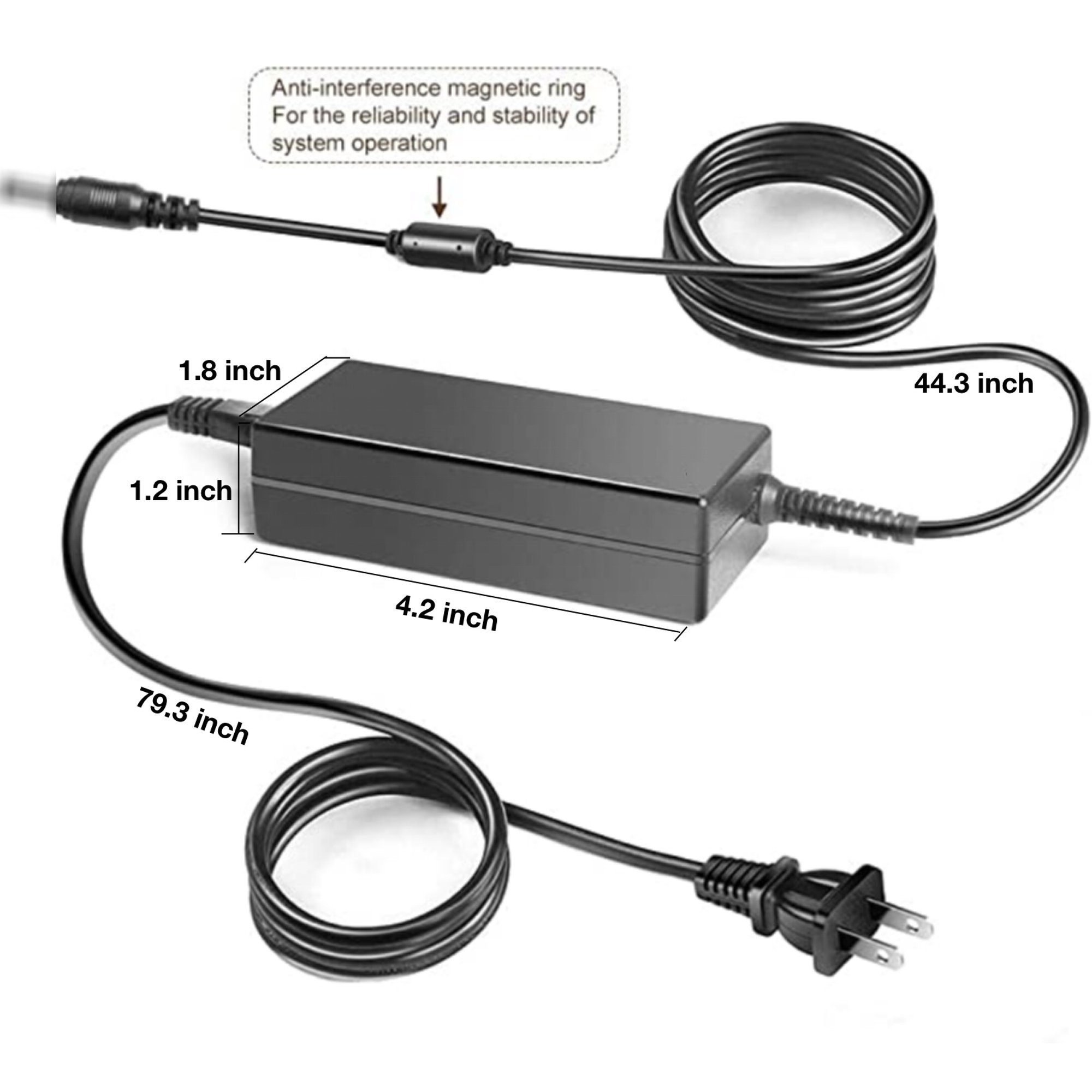 16V 2.5A AC/DC Adapter for Fujitsu SV600 FI-SV600 FI-SV600A FI-SV600A-P PA03641-B305 fi-7030 PA03750-B005 PA03750-B001 N7100 PA03706-B205 Scanner, FMC-AC313S Power Supply - image 3 of 5