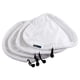thumbnail image 1 of 4 piezas de almohadillas de tela para fregona de limpiador a vapor de repuesto, microfibra lavable, limpieza triangular, 1 of 8
