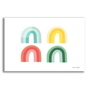 Epic Art 'Rainbow Colors II' by Ann Kelle Designs, Acrylic Glass Wall Art, 24"x16"