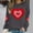 Dark Gray, variant on Plus Size Sweatshirts for Womens Valentine's Love Heart Printed Shirts Long Sleeve Round Neck Blouses Valentine's Day Sweater Pullover Tops