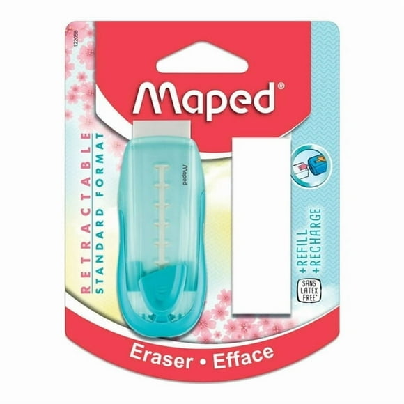 Maped - Effaceur Universel avec Recharge - Édition Pastel - Bleu, Effaceur Universel avec Recharge - Pastel