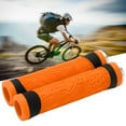 thumbnail image 4 of Bicycle Handle Bar Grip Cover, Convenient To Use  Bike Handle Silicone Grips Flat Ergonomic Design High Reliability Practical To Use  For Cycling For Bicycle Orange, 4 of 8